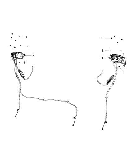 2019 Jeep Wrangler Split Seat - Cables Diagram