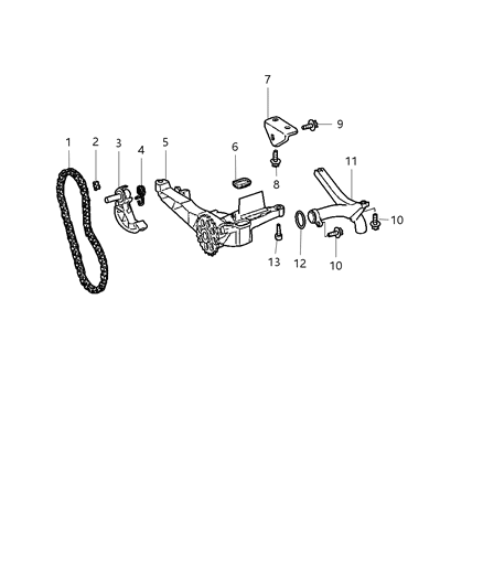 2009 Jeep Grand Cherokee Engine Oiling Pump Diagram 1