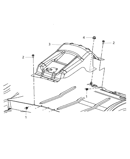 2013 Dodge Charger Jack Mounting Hardware Diagram