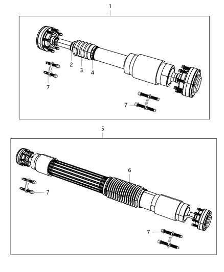 2013 Jeep Wrangler Shaft - Drive Diagram