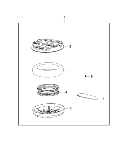 2018 Dodge Grand Caravan Emergency Kit, Spare Tire Diagram 2