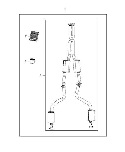 2016 Chrysler 300 Performance Kit, Scat Pack Diagram