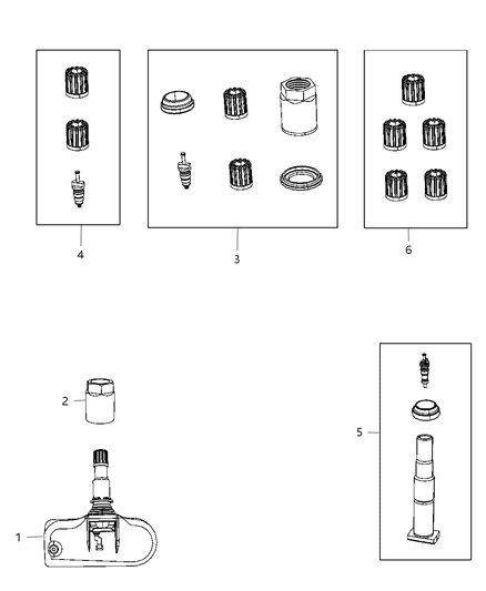 2009 Dodge Challenger Tire Monitoring System Diagram