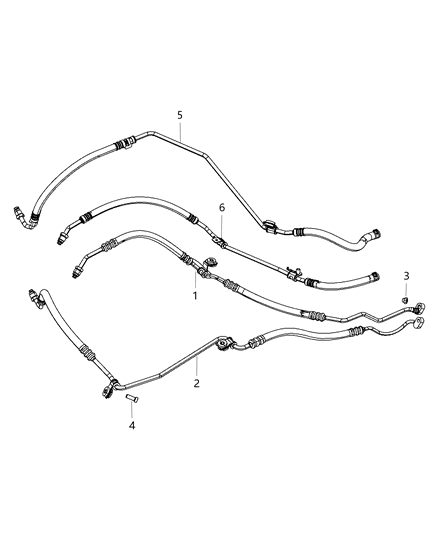 2011 Chrysler 300 Hose-Power Steering Return Diagram for 4584564AC