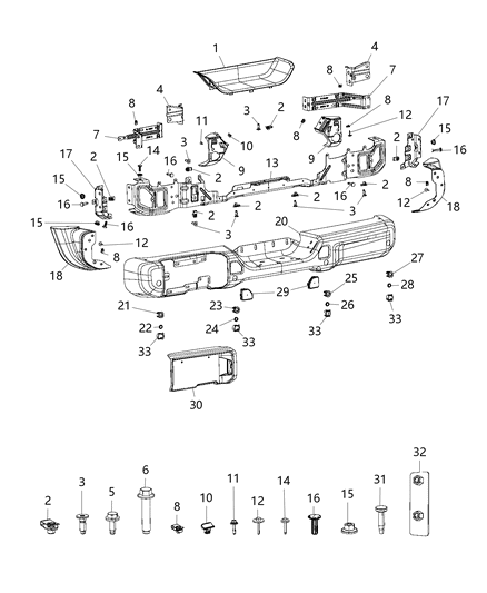 2019 Jeep Wrangler Panel-Close Out Diagram for 68349686AB