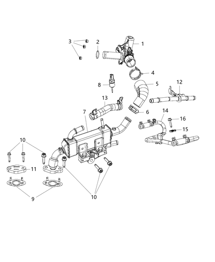 2018 Jeep Grand Cherokee EGR Valve Diagram 2