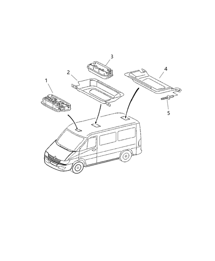 2006 Dodge Sprinter 2500 Lamps Interior Diagram 2