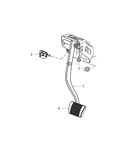 2011 Dodge Challenger Pedal-Brake Diagram for 5154689AB