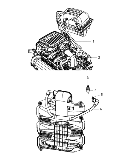 2007 Dodge Ram 1500 Crankcase Ventilation Diagram 1