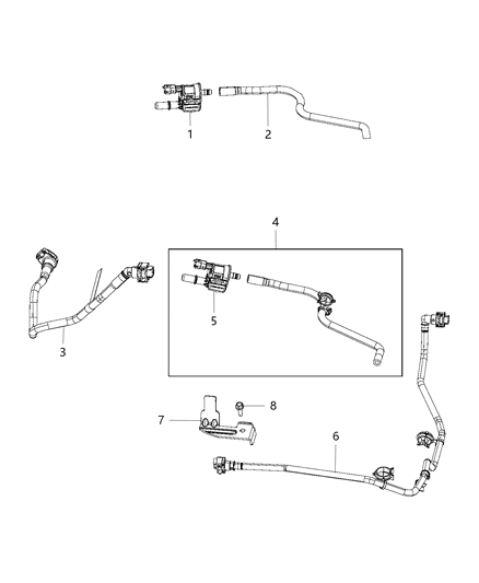 2019 Ram 1500 Emission Control Vacuum Harness Diagram