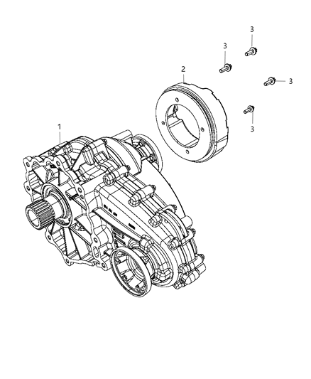 2012 Dodge Durango Transfer Case Assembly & Identification Diagram