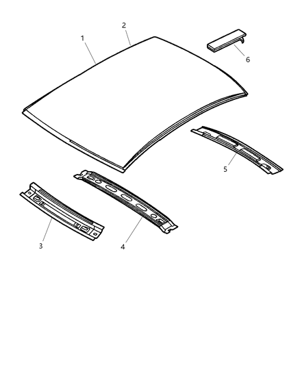 2005 Dodge Neon Roof Panel Diagram