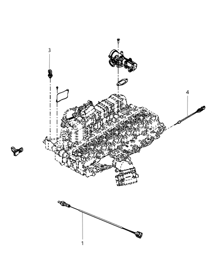 2010 Dodge Ram 3500 Sensors - Exhaust & Oxygen Diagram