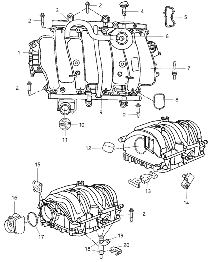 2007 Jeep Commander Rail-Fuel Diagram for 4591853AG