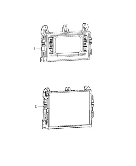 2014 Dodge Durango Radio-Multi Media Diagram for 68164636AF