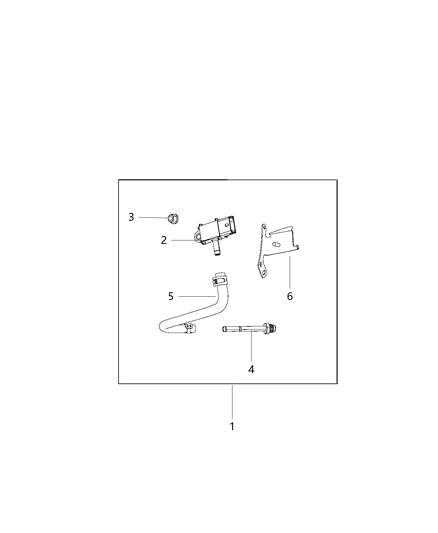 2012 Jeep Grand Cherokee Sensor-Exhaust Back Pressure Diagram for 5035219AB