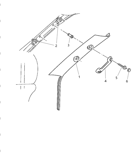 2002 Dodge Ram 3500 A-Pillar Diagram