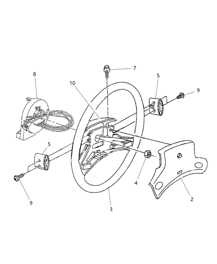 1999 Dodge Neon Steering Wheel Diagram