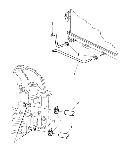 1997 Dodge Neon Lines - Transmission Oil Cooler Diagram