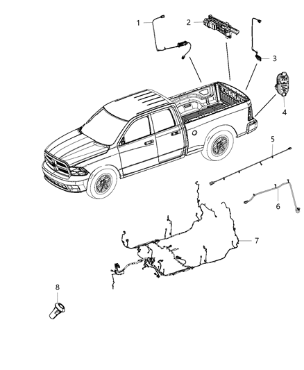 2015 Ram 3500 Body Diagram for 68238780AC