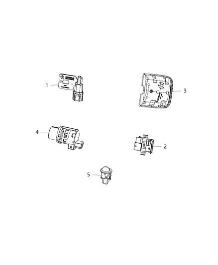 2021 Jeep Grand Cherokee Sensors - Body Diagram 2