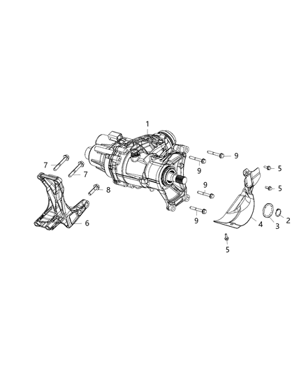 2020 Jeep Renegade Assembly, Power Transfer Unit Diagram