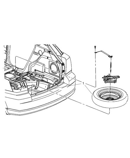 2009 Jeep Patriot Spare Tire Diagram