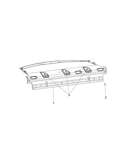 2016 Chrysler 200 Panel-Rear Shelf Diagram for 5NS85DX9AN