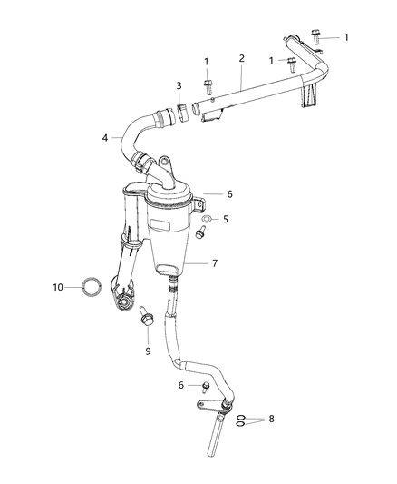 2019 Jeep Renegade Sleeve Diagram for 68248711AA