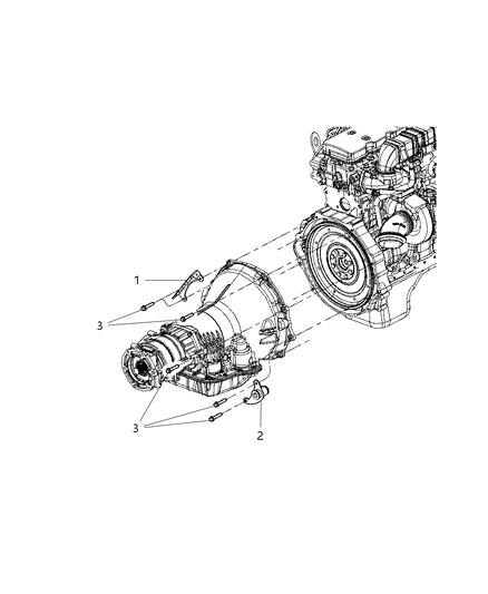 2009 Dodge Ram 2500 Mounting Bolts Diagram 1