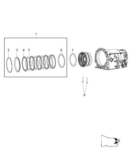 2010 Dodge Nitro B2 Clutch Assembly Diagram 1