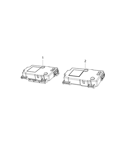 2018 Ram 2500 Module, Compass And Garage Door Opener Diagram