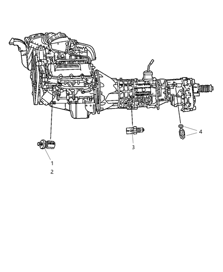 2006 Jeep Liberty Switches (Drive Train) Diagram