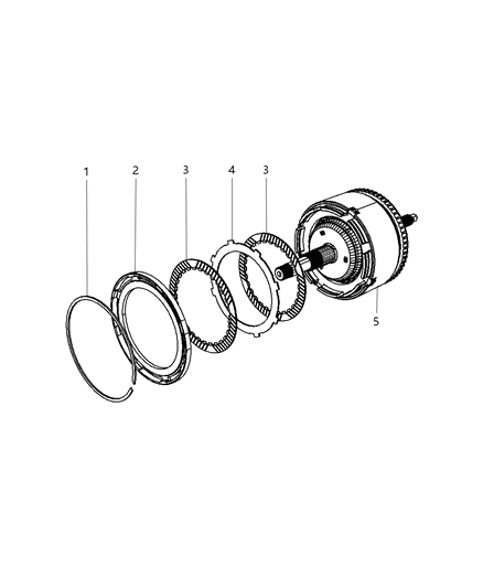 2007 Dodge Avenger Clutch & Input Shaft Diagram 3