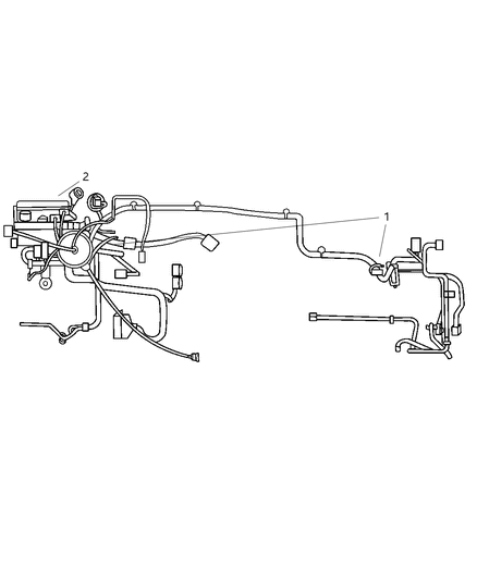 2002 Chrysler Sebring Wiring-HEADLAMP And Dash Diagram for 4608758AC