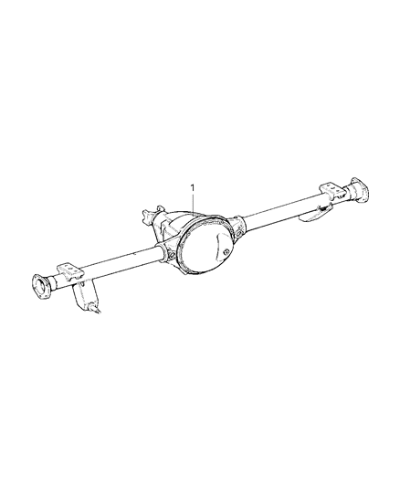 1997 Jeep Cherokee Axle Assembly, Rear Diagram 2