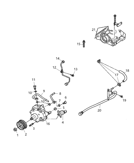 2005 Jeep Liberty Pipe-Fuel Diagram for 5142814AA