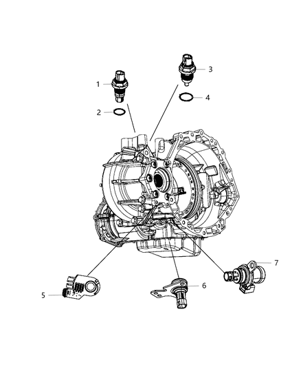 2020 Dodge Journey Sensors - Drivetrain Diagram