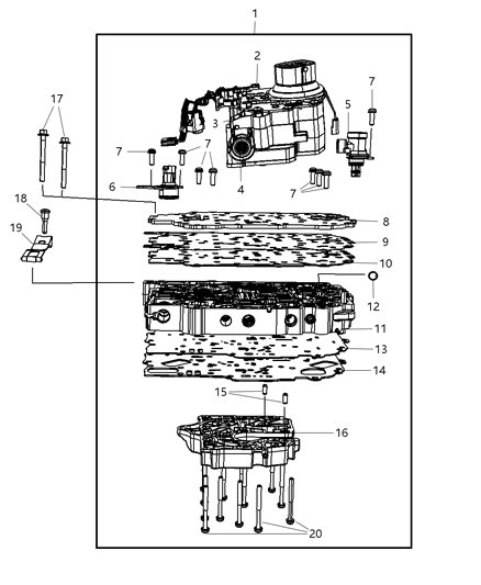 2007 Dodge Avenger Valve Body Diagram 3