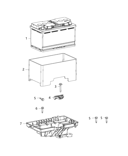 2019 Dodge Grand Caravan Battery-Storage Diagram for BLH7F001AA