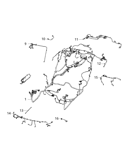 2019 Chrysler 300 Antenna Diagram for 68305304AA