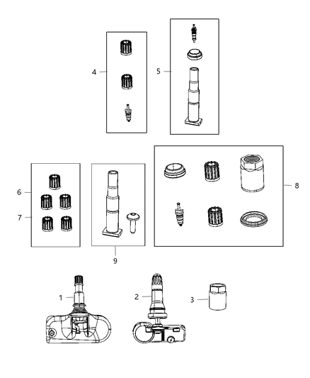 2010 Chrysler 300 Tire Monitoring System Diagram