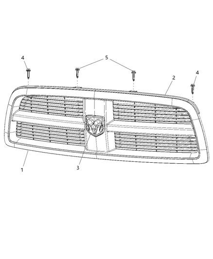 2011 Ram 5500 Grille Diagram