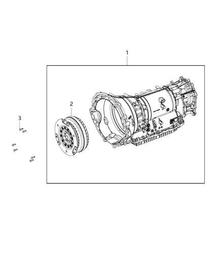 2019 Dodge Charger Transmission / Transaxle Assembly Diagram 1