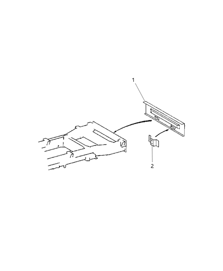 2004 Dodge Sprinter 2500 Rear Crossmember & Bracket Diagram