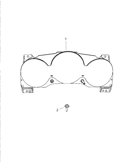 2007 Dodge Avenger Cluster - Instrument Panel Diagram