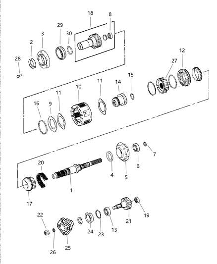 2000 Dodge Dakota Gear Train Diagram 1