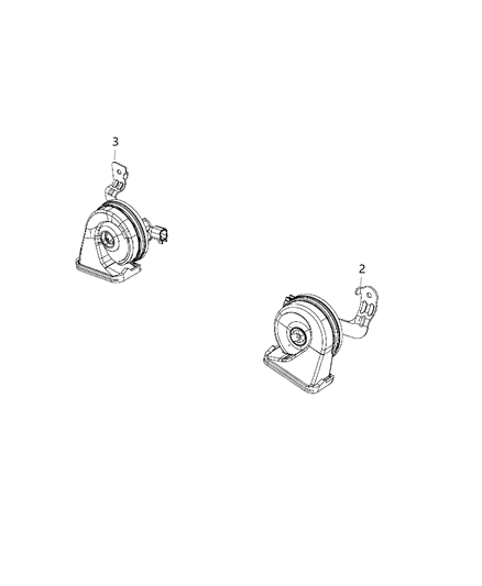 2021 Jeep Wrangler Horns Diagram