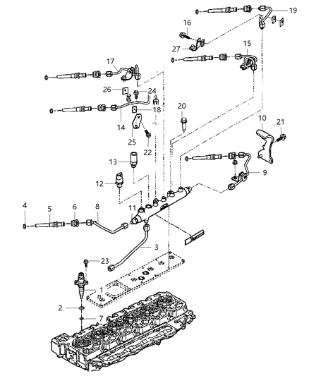 2009 Dodge Ram 3500 Cap-HEXAGON Head Diagram for 4429633