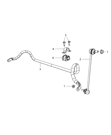 2009 Jeep Patriot Front Stabilizer Bar Diagram